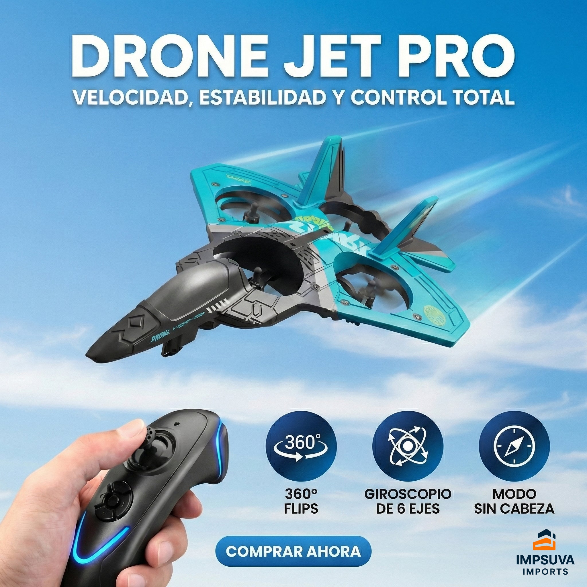✈️🚀 Drone Jet Pro – Velocidad, Estabilidad y Control Total