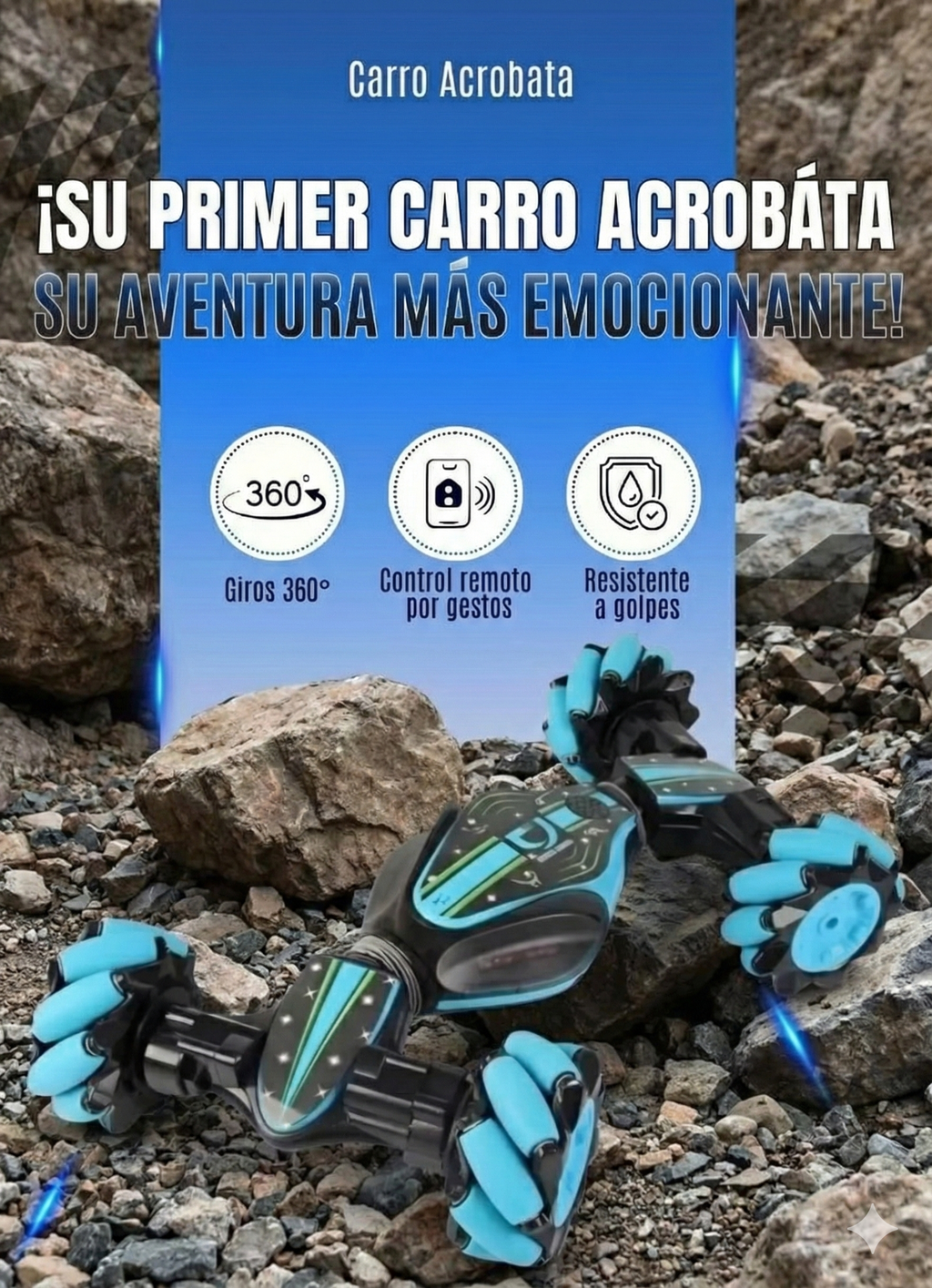 🚗💥 Terreneitor Acrobático – Potencia y Acrobacias sin Límites